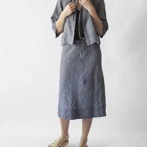 Erica Tanov x Fog Linen Hazel Skirt Worn Once M